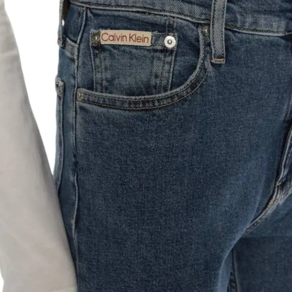 Calvin Klein - Γυναικείο Παντελόνι Jean Ck Mom Fit J20J224030-1A4 Μπλε J20J224030-1A4