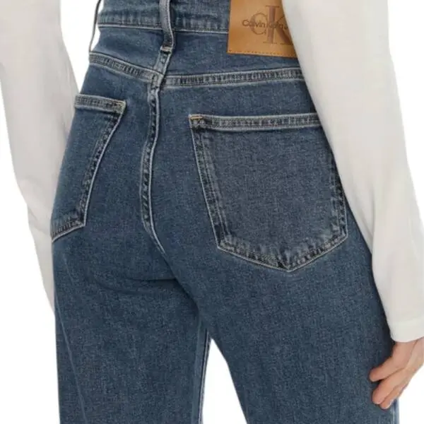 Calvin Klein - Γυναικείο Παντελόνι Jean Ck Mom Fit J20J224030-1A4 Μπλε J20J224030-1A4