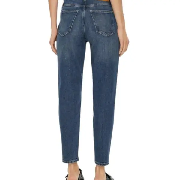 Calvin Klein - Γυναικείο Παντελόνι Jean Ck Mom Fit J20J224514-1BJ Μπλε Σκούρο J20J224514-1BJ