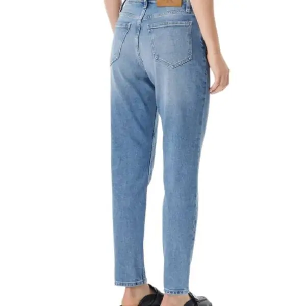 Calvin Klein - Γυναικείο Παντελόνι Jean Ck Mom Fit J20J225148-1AA Γαλάζιο J20J225148-1AA