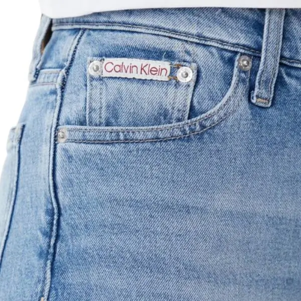 Calvin Klein - Γυναικείο Παντελόνι Jean Ck Mom Fit J20J225148-1AA Γαλάζιο J20J225148-1AA