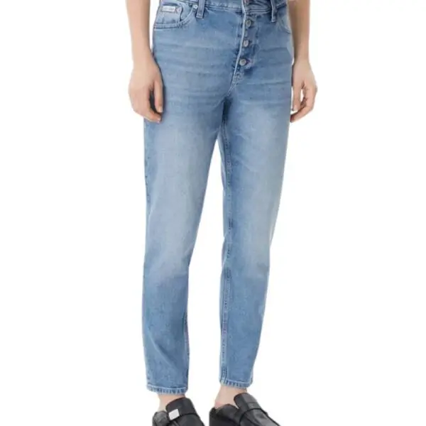 Calvin Klein - Γυναικείο Παντελόνι Jean Ck Mom Fit J20J225148-1AA Γαλάζιο
