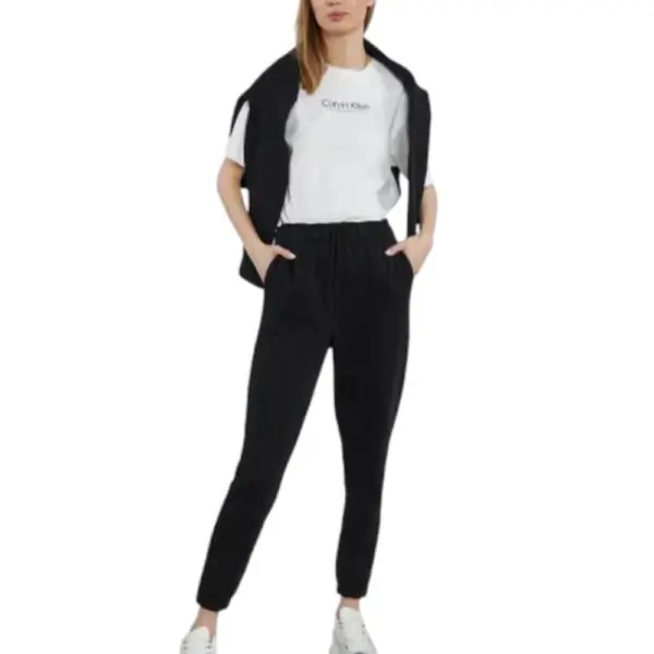 Calvin Klein - Γυναικείο Παντελόνι Φόρμας Performance Regular Fit 00GWS3P605-BAE Μαύρο 00GWS3P605-BAE