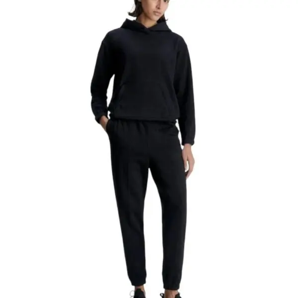 Calvin Klein - Γυναικείο Φούτερ Cotton Terry Logo Hoodie 00GWS3W300-BAE Μαύρο 00GWS3W300-BAE