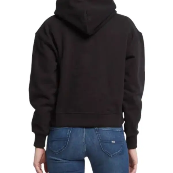 Calvin Klein - Γυναικείο Φούτερ Cropped Relaxed Fit J20J218048-BEH Μαύρο J20J218048-BEH