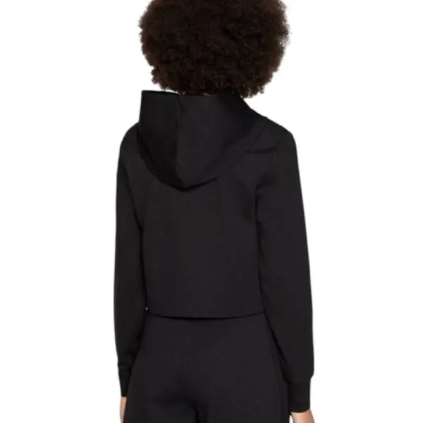 Calvin Klein - Γυναικείο Φούτερ Milano Rib Mixed Hoodie Relaxed Fit J20J219125-BEH Μαύρο J20J219125-BEH