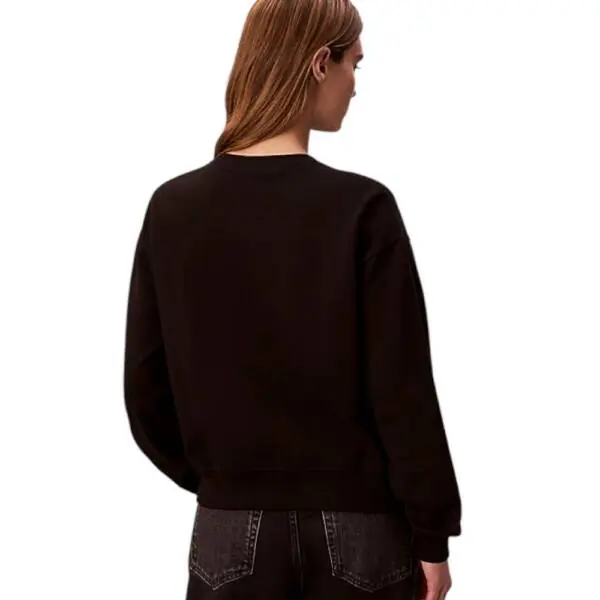 Calvin Klein - Γυναικείο Φούτερ Monologo Relaxed Fit LV047B234G-UB1 Μαύρο LV047B234G-UB1