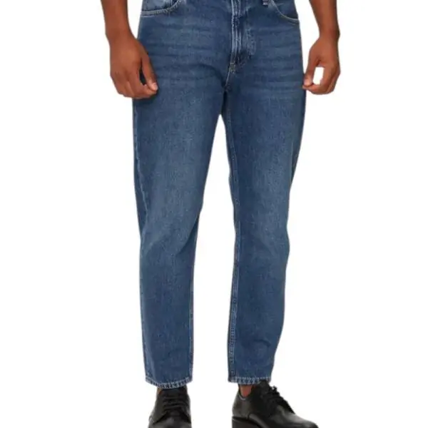 Calvin Klein – Ανδρικό Jean Cropped Loose Fit J30J326007-1BJ Μπλε Σκούρο