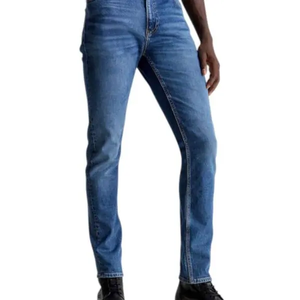 Calvin Klein – Ανδρικό Jean Dad Authentic Slim Tapered Fit J30J325304-1A4 Μπλε