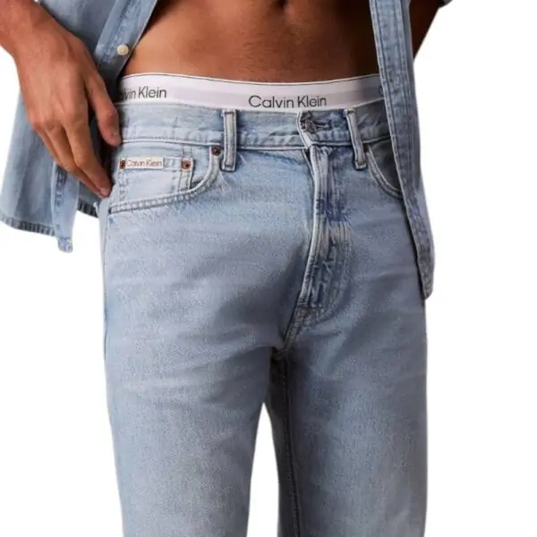 Calvin Klein – Ανδρικό Jean Standard Straight LV04RC759G-0QO Γαλάζιο LV04RC759G-0QO