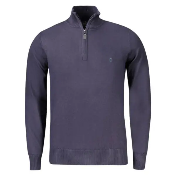 Coveri Moving - Ανδρικό Πουλόβερ Half Zip TR1722-BLU Μπλε