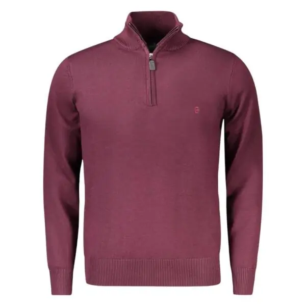 Coveri Moving - Ανδρικό Πουλόβερ Half Zip TR1722-BORDEA Μπορντό