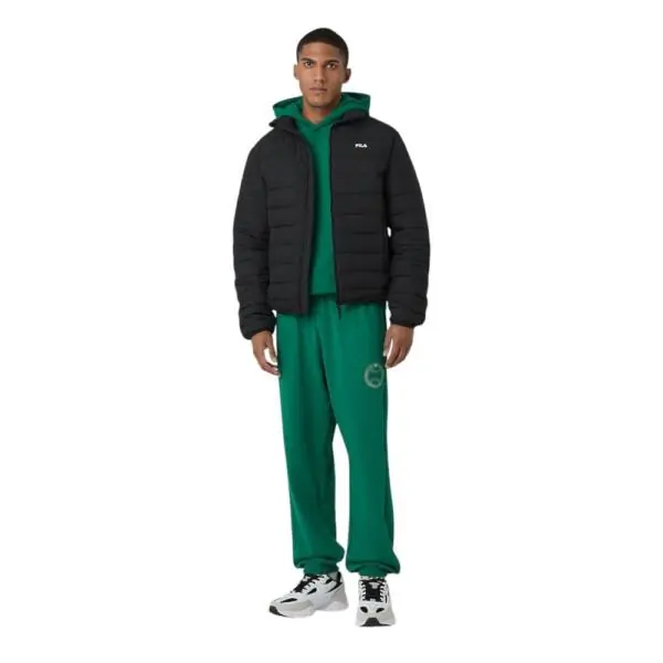 Fila - Ανδρικό Μπουφάν Lightweight Revello Regular Fit FAM1115-80010 Μαύρο FAM1115-80010