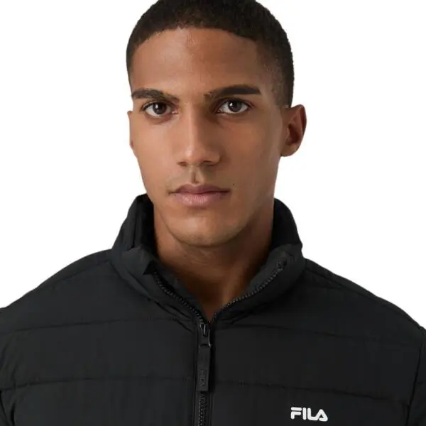 Fila - Ανδρικό Μπουφάν Lightweight Revello Regular Fit FAM1115-80010 Μαύρο FAM1115-80010