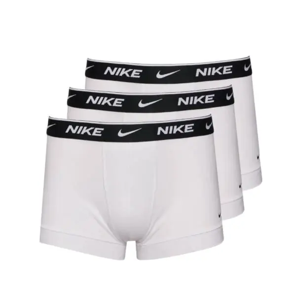 Nike - Ανδρικά Μποξεράκια Everyday Trunk Boxer 3-Pack 0000KE1008-MED Λευκό
