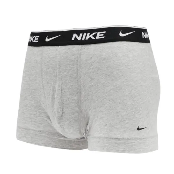 Nike - Ανδρικά Μποξεράκια Everyday Trunk Boxer 3-Pack 0000KE1008-MP1 Λευκό/Μαύρο/Γκρι 0000KE1008-MP1