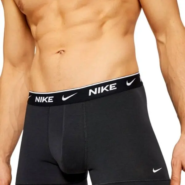 Nike - Ανδρικά Μποξεράκια Everyday Trunk Boxer 3-Pack 0000KE1008-MP1 Λευκό/Μαύρο/Γκρι 0000KE1008-MP1