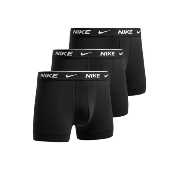 Nike - Ανδρικά Μποξεράκια Everyday Trunk Boxer 3-Pack 0000KE1008-UB1 Μαύρο