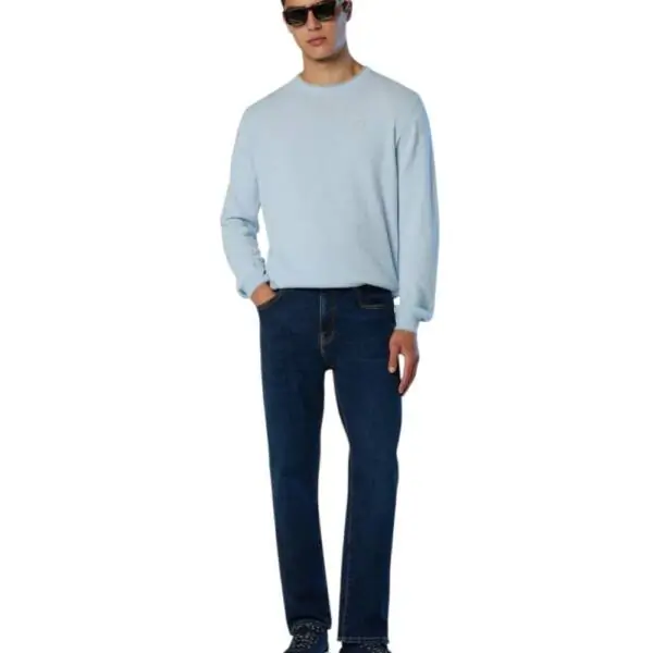 North Sails - Ανδρικό Παντελόνι Τζιν Stripe recycled Regular Fit 673169-000-C002 Μπλε 673169-000-C002