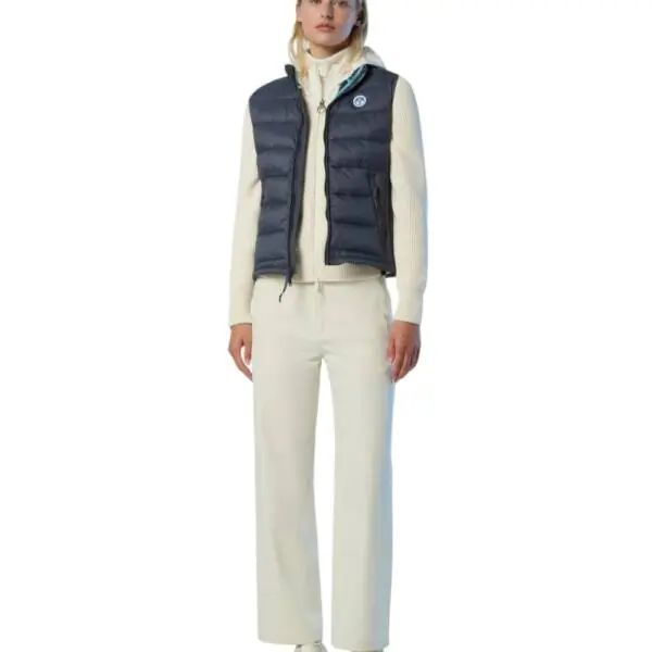 North Sails - Γυναικείο Αμάνικο Μπουφάν Galia Vest 000016-000-0888 Γκρι Σκούρο 000016-000-0888