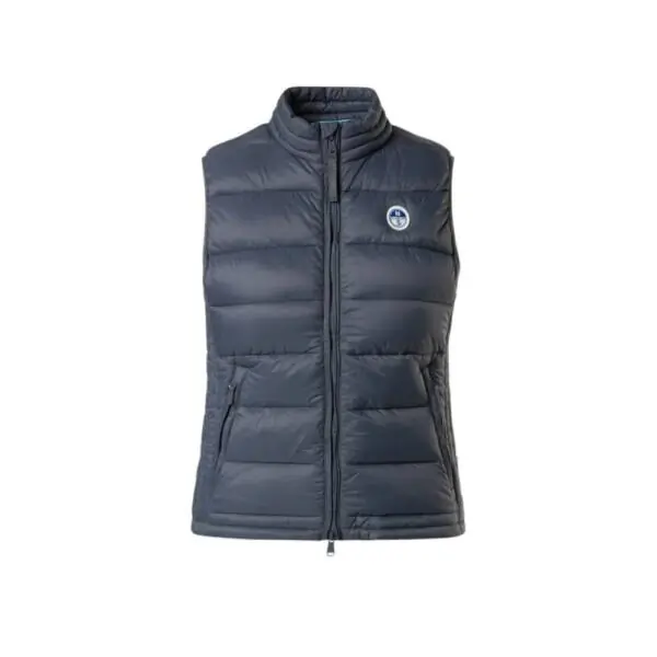 North Sails - Γυναικείο Αμάνικο Μπουφάν Galia Vest 000016-000-0888 Γκρι Σκούρο 000016-000-0888