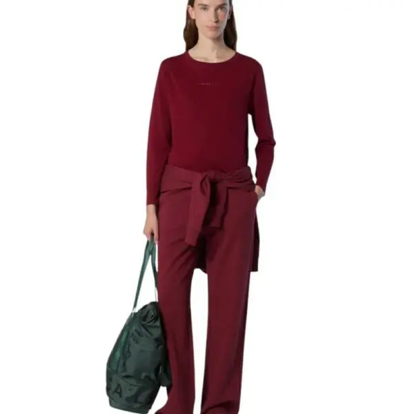 North Sails - Γυναικείο Μακρυμάνικο T-Shirt Raised logo 093566-000-0240 Μπορντό 093566-000-0240