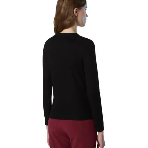 North Sails - Γυναικείο Πουλόβερ Ribbed jersey Henley top 093581-000-0937 Μαύρο 093581-000-0937