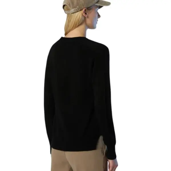 North Sails - Γυναικείο Πουλόβερ V-Neck Saddle Shoulder 095511-000-0999 Μαύρο 095511-000-0999