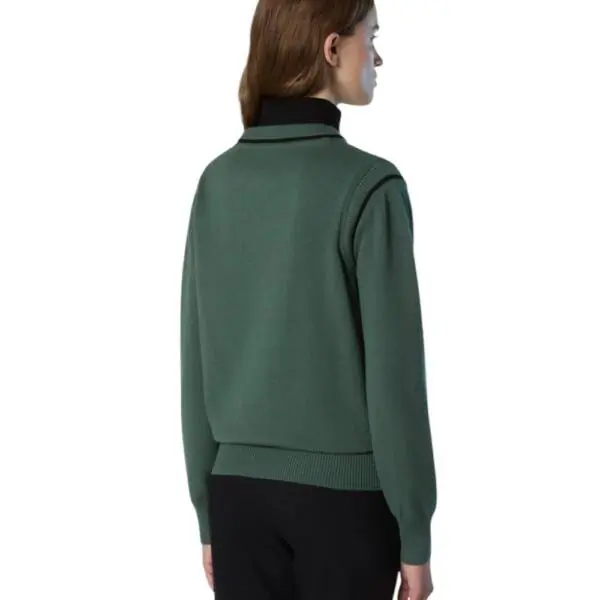 North Sails - Γυναικείο Πουλόβερ Viscose crew-neck 095516-000-0483 Πράσινο 095516-000-0483