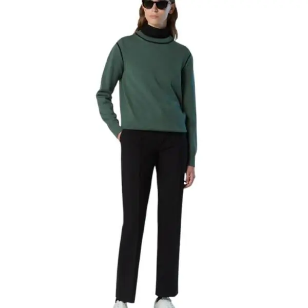 North Sails - Γυναικείο Πουλόβερ Viscose crew-neck 095516-000-0483 Πράσινο 095516-000-0483