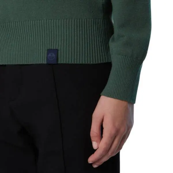 North Sails - Γυναικείο Πουλόβερ Viscose crew-neck 095516-000-0483 Πράσινο 095516-000-0483