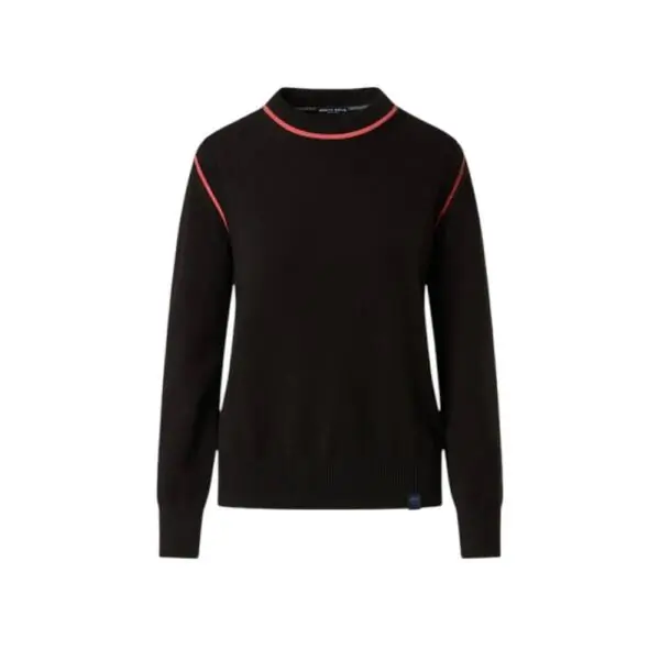 North Sails - Γυναικείο Πουλόβερ Viscose crew-neck 095516-000-0937 Μαύρο 095516-000-0937