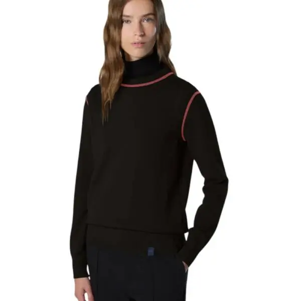 North Sails - Γυναικείο Πουλόβερ Viscose crew-neck 095516-000-0937 Μαύρο