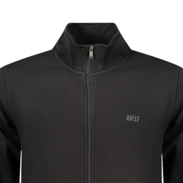 Rifle Jeans - Ανδρική Ζακέτα Φούτερ Regular Fit RFF018-NERO Μαύρο RFF018-NERO