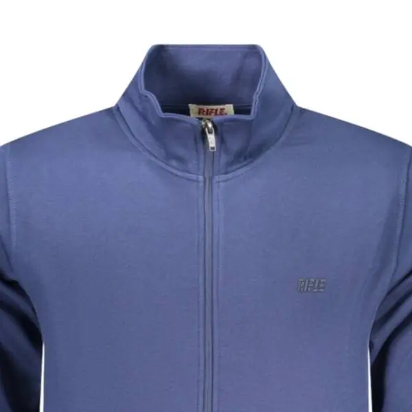 Rifle Jeans - Ανδρική Ζακέτα Φούτερ Regular Fit RFF018-DENIM Μπλε RFF018-DENIM