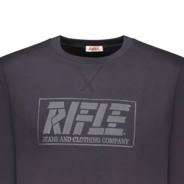 Rifle Jeans - Ανδρική Μπλούζα Φούτερ Regular Fit RFF415-BLU Μπλε Σκούρο RFF415-BLU