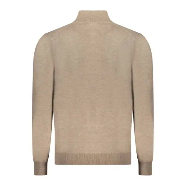 Scuola Nautica Italiana - Ανδρική Ζακέτα Πουλόβερ Με Φερμουάρ 843104-MANOCE Καφέ 843104-MANOCE