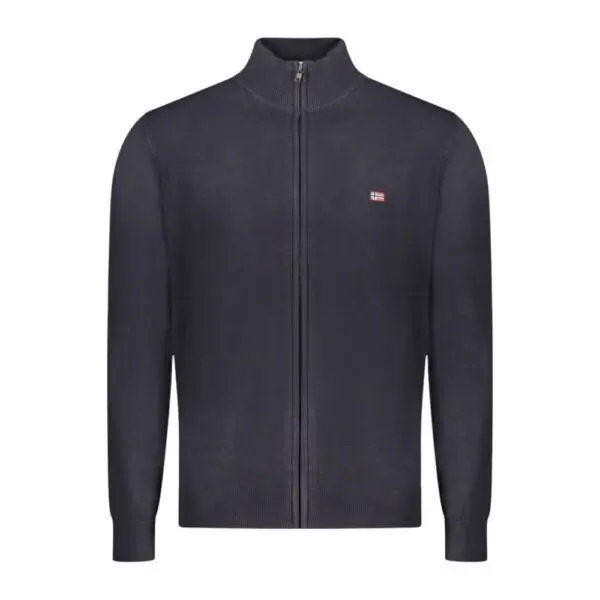 Scuola Nautica Italiana - Ανδρική Ζακέτα Πουλόβερ Με Φερμουάρ 843104-NAVY Μπλε Σκούρο