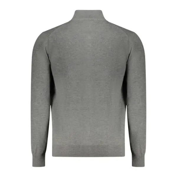 Scuola Nautica Italiana - Ανδρική Ζακέτα Πουλόβερ Με Φερμουάρ 843104-GREYME Γκρι 843104-GREYME