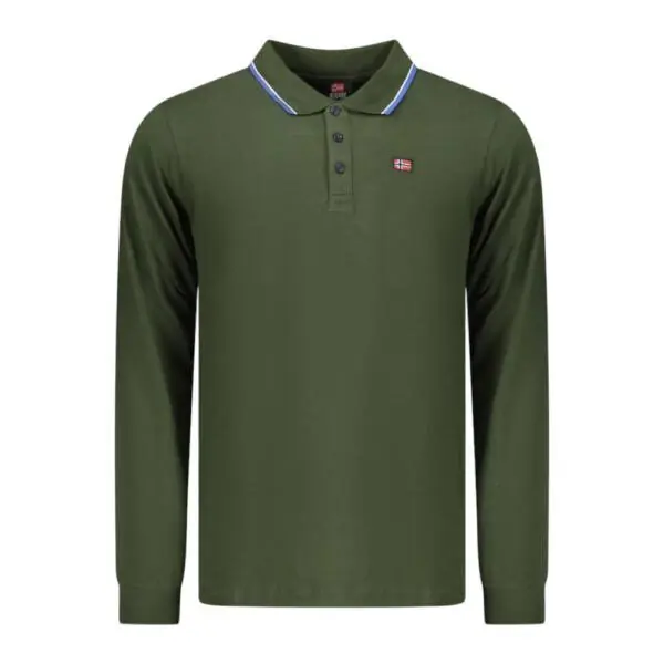 Scuola Nautica Italiana - Ανδρική Μπλούζα Μακρυμάνικη Πόλο 848871-ARMY Πράσινο