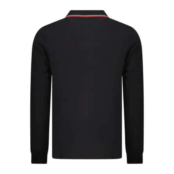 Scuola Nautica Italiana - Ανδρική Μπλούζα Μακρυμάνικη Πόλο 848871-BLACK Μαύρο 848871-BLACK