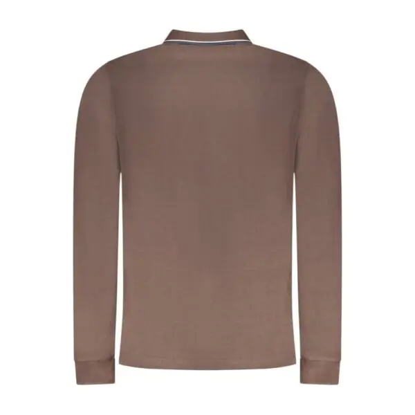 Scuola Nautica Italiana - Ανδρική Μπλούζα Μακρυμάνικη Πόλο 848871-BROWN Καφέ 848871-BROWN