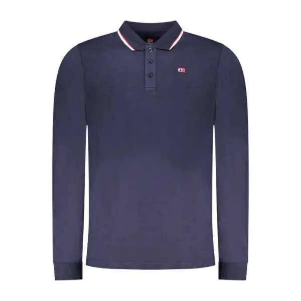 Scuola Nautica Italiana - Ανδρική Μπλούζα Μακρυμάνικη Πόλο 848871-NAVY Μπλε Σκούρο