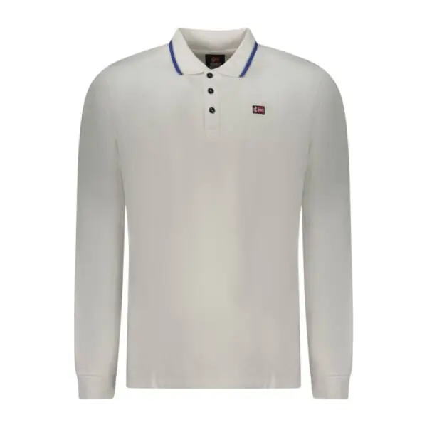 Scuola Nautica Italiana - Ανδρική Μπλούζα Μακρυμάνικη Πόλο 848871-OFFWHI Εκρού