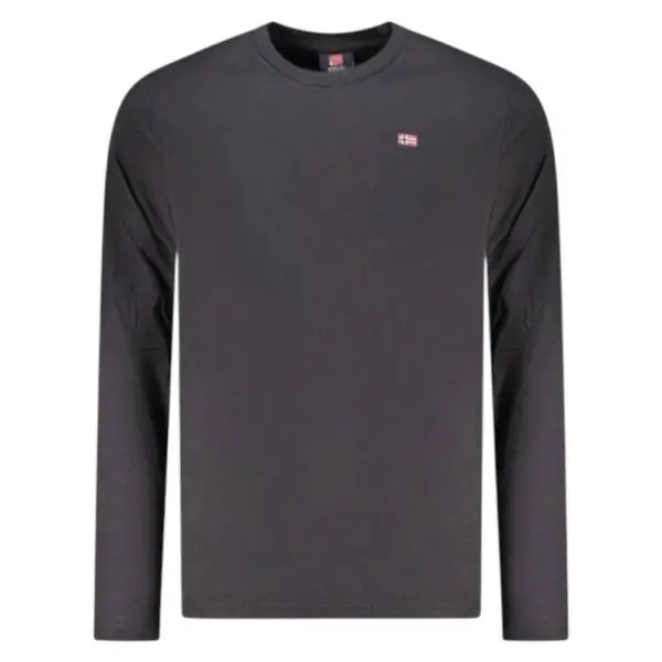 Scuola Nautica Italiana - Ανδρικό T-shirt Μακρυμάνικο 856072-BLACK Μαύρο