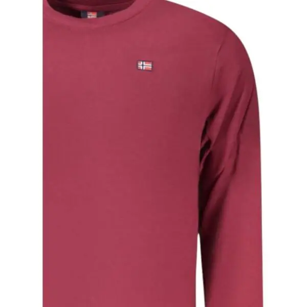 Scuola Nautica Italiana - Ανδρικό T-shirt Μακρυμάνικο 856072-MERLOT Μπορντό 856072-MERLOT