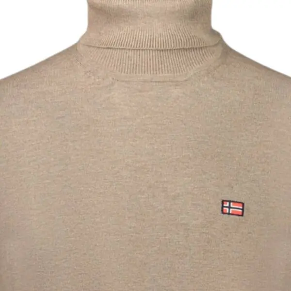 Scuola Nautica Italiana - Ανδρικό Πουλόβερ Ζιβάγκο 843102-NOCE Μπεζ 843102-NOCE