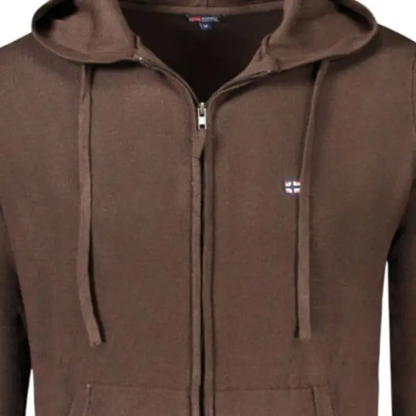 Scuola Nautica Italiana - Ανδρικό Πουλόβερ Με Φερμουάρ 843105-FALCON Καφέ 843105-FALCON