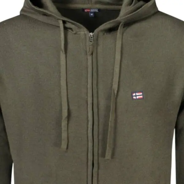 Scuola Nautica Italiana - Ανδρικό Πουλόβερ Με Φερμουάρ 843105-FOREST Λαδί 843105-FOREST