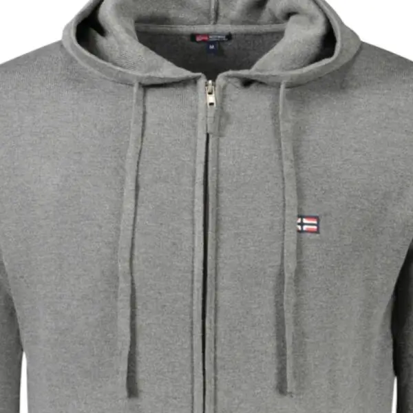 Scuola Nautica Italiana - Ανδρικό Πουλόβερ Με Φερμουάρ 843105-FUMO Γκρι Σκούρο 843105-FUMO